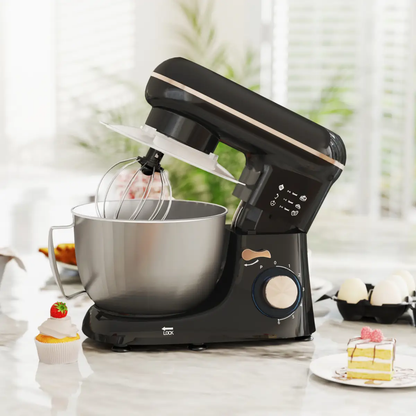 HOMCOM Electric Stand Mixer, 4.5L Food Mixer with Dough Hook, Whisk by HOMCOM