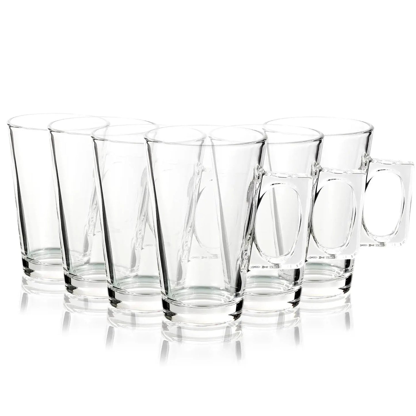 Vinsani Latte Glasses 6pcs 0006556 by Vinsani