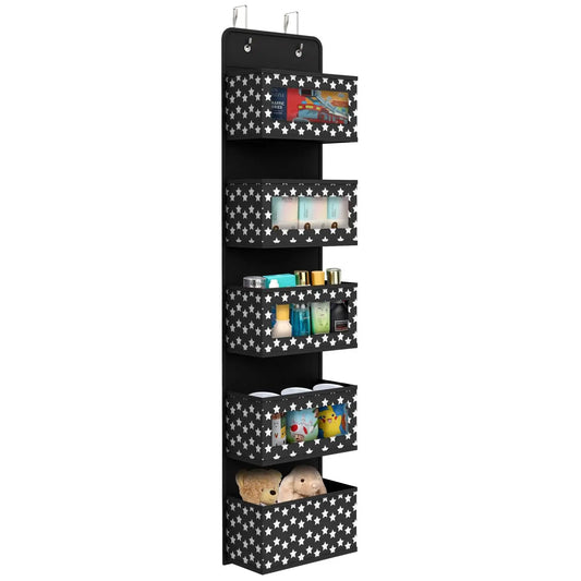 VINSANI 5TIER BLACK HANGING ORGANISER 1010282 by Vinsani