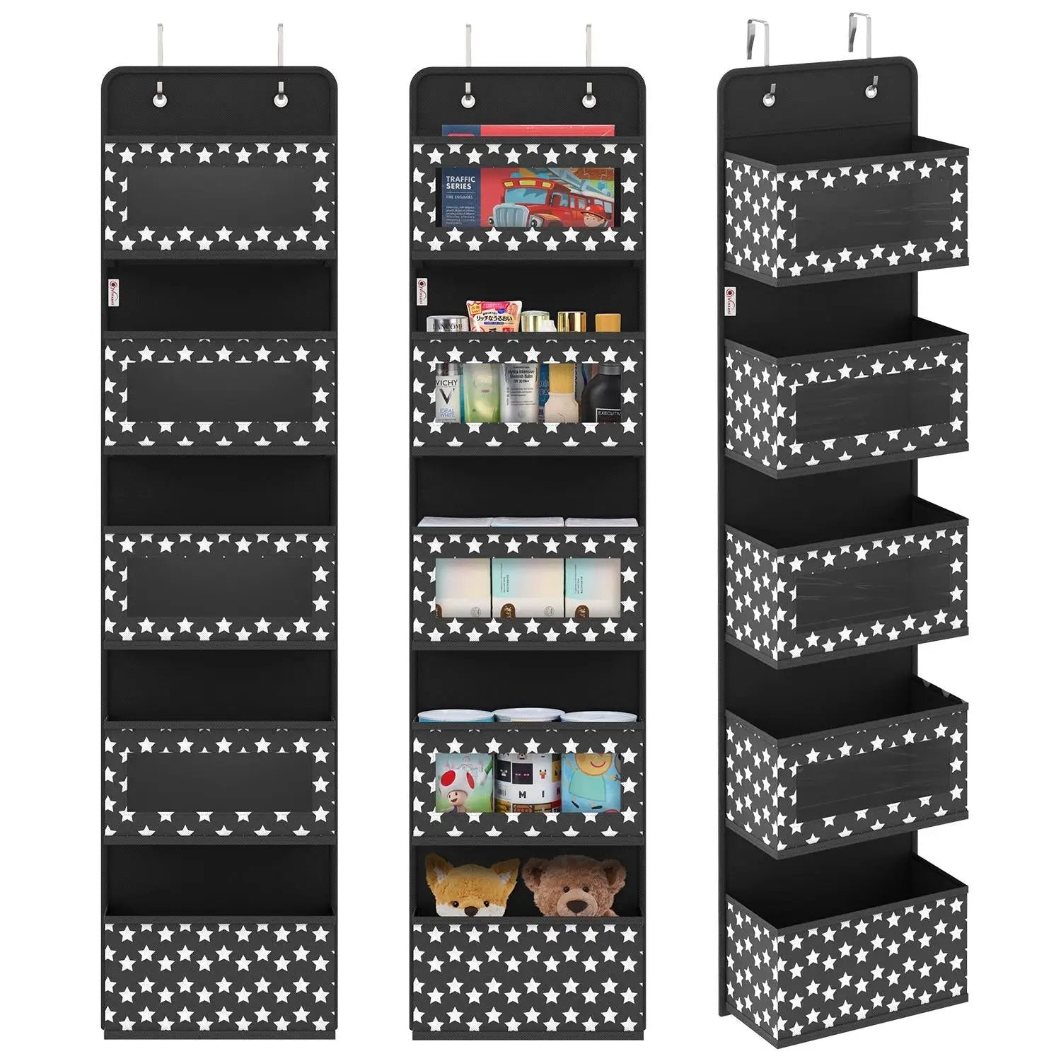 VINSANI 5TIER BLACK HANGING ORGANISER 1010282 by Vinsani