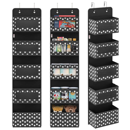 VINSANI 5TIER BLACK HANGING ORGANISER 1010282 by Vinsani