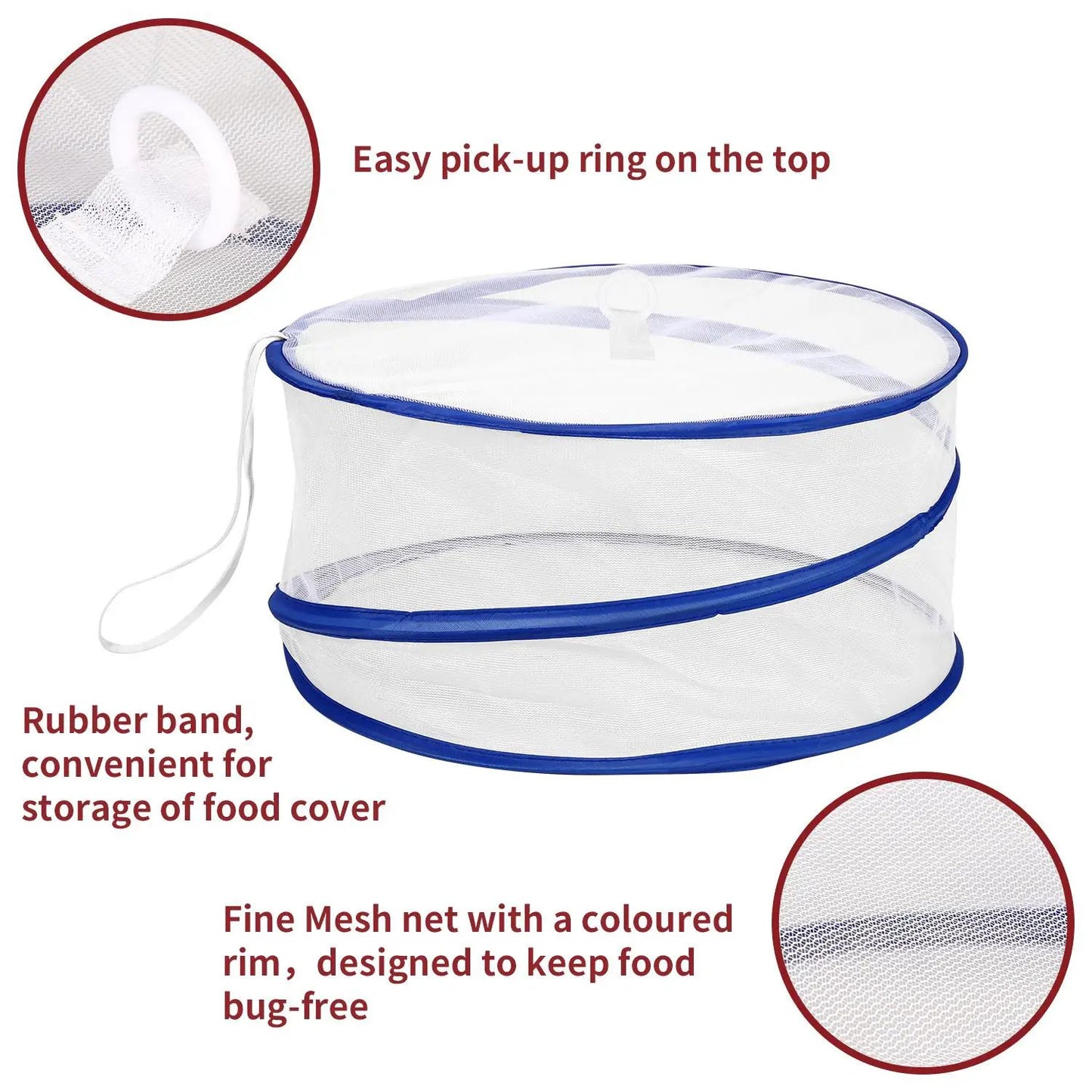 VINSANI SET OF 3 POP UP FOOD COVERS 0008501 by Vinsani