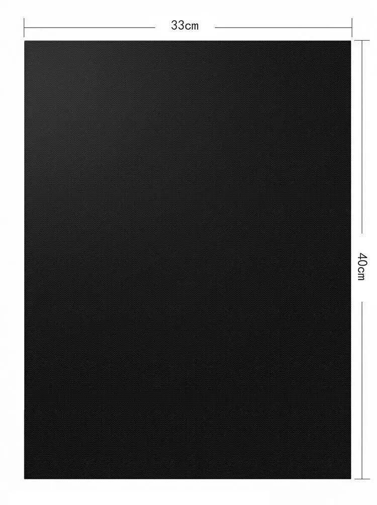 Vinsani Non-Stick BBQ Grill Mat (40 x 33 cm) – Universal Barbeque Baking Oven Liners Reusable and Dishwasher Safe Indoor Outdoor BBQ Cooking Mats for Charcoal Electric Gas Grill Kitchen Ovens – Black by Vinsani