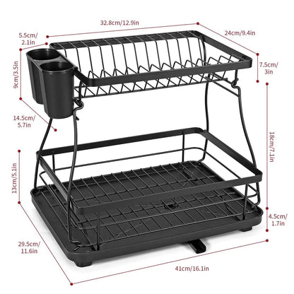 VINSANI BLACK DISH RACK 1010248 by Vinsani