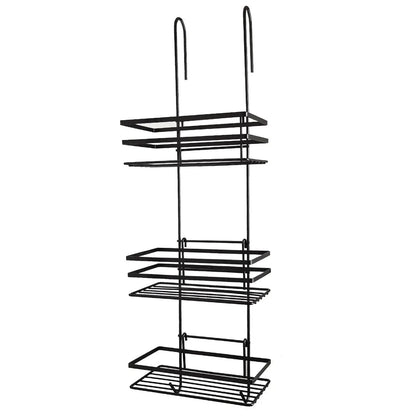 3 Tier Non Rust Hanging Shower Caddy Bathroom Organiser in Black by House Of Home