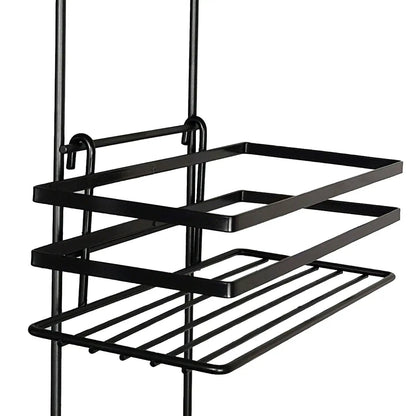 3 Tier Non Rust Hanging Shower Caddy Bathroom Organiser in Black by House Of Home