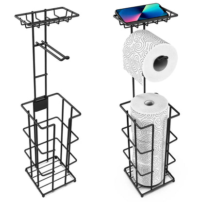 Vinsani Metal Toilet Roll Holder & Storage by VInsani