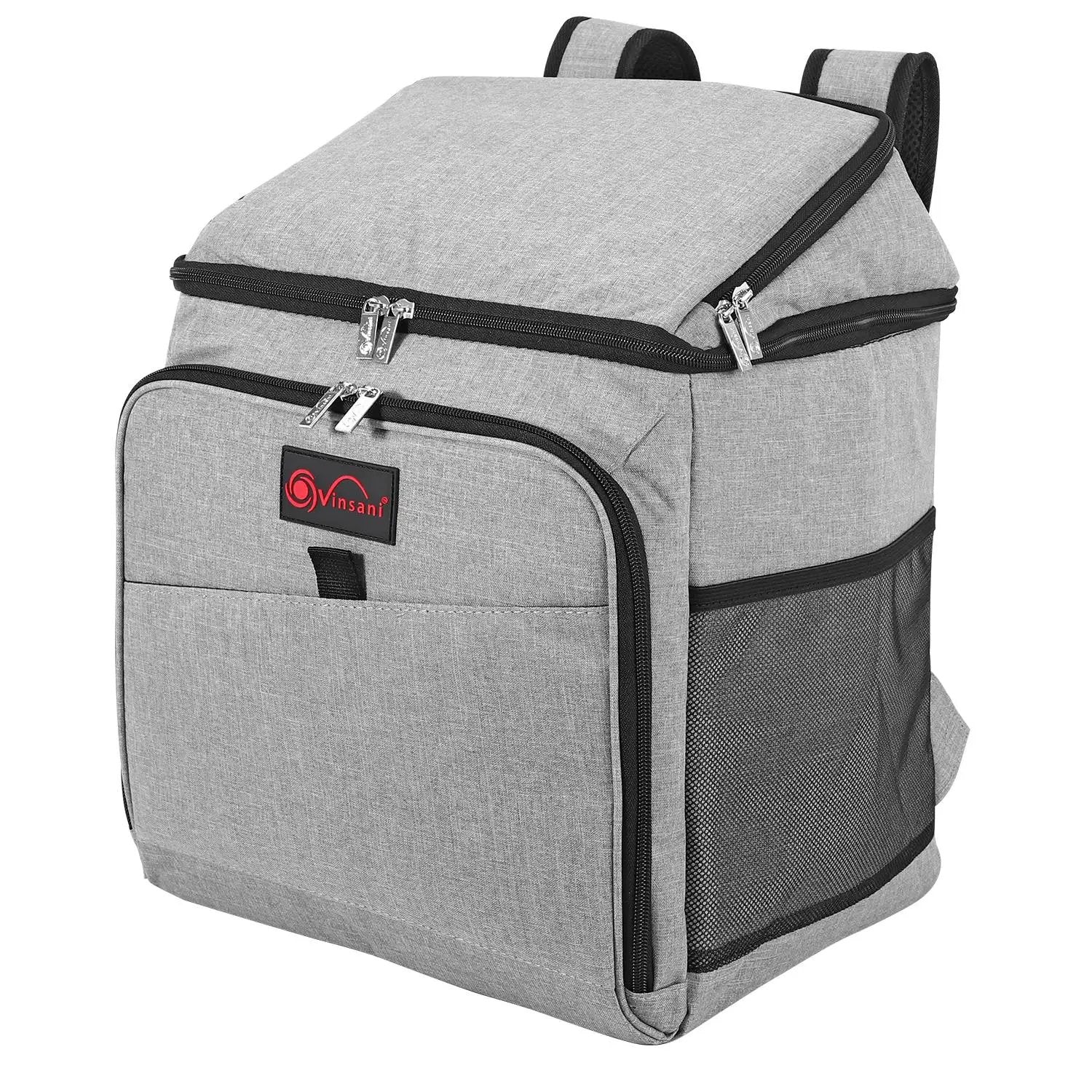 VINSANI GREY BACKPACK COOLER BAG by Vinsani