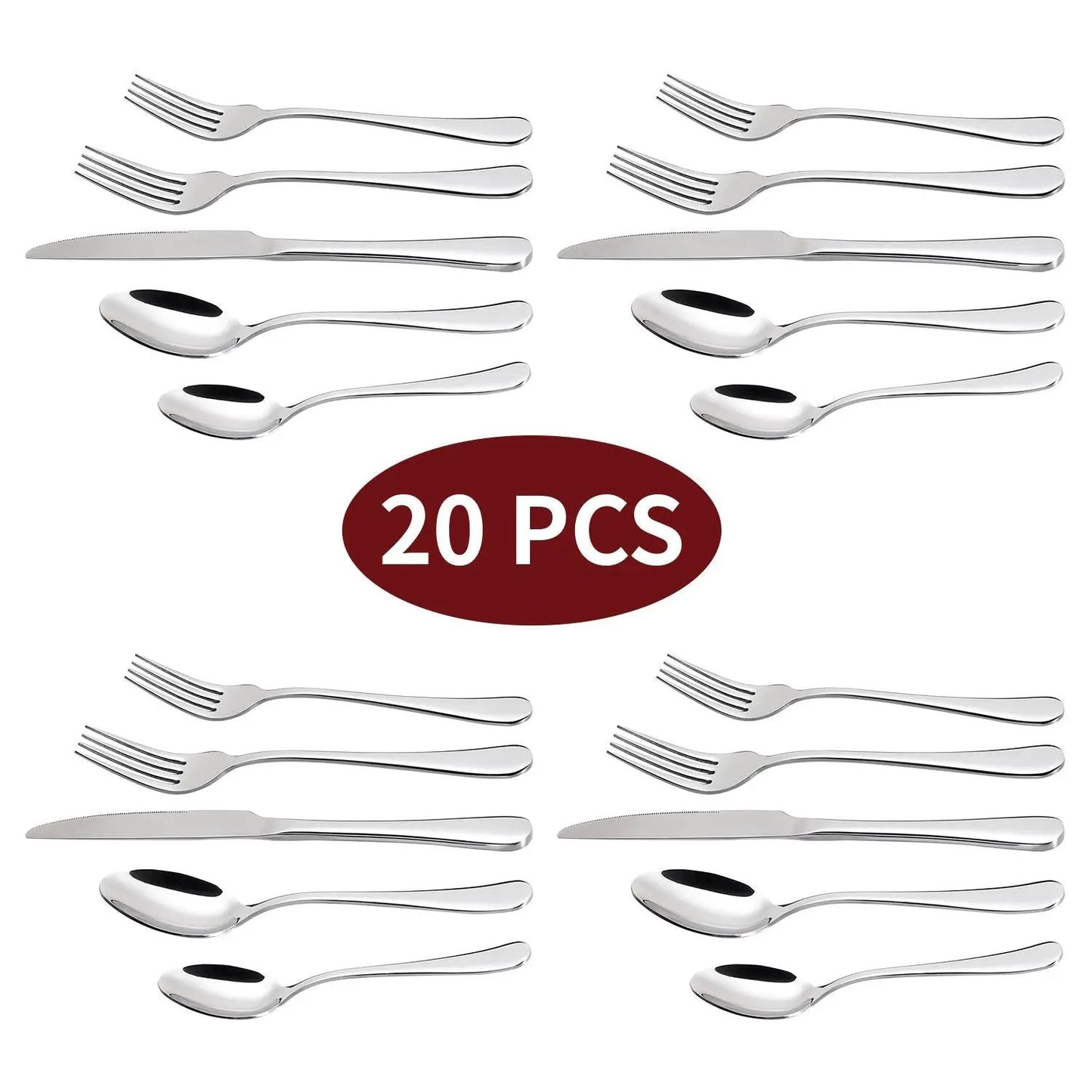 Vinsani 20pcs SS Cutlery Set 0010001 by Vinsani