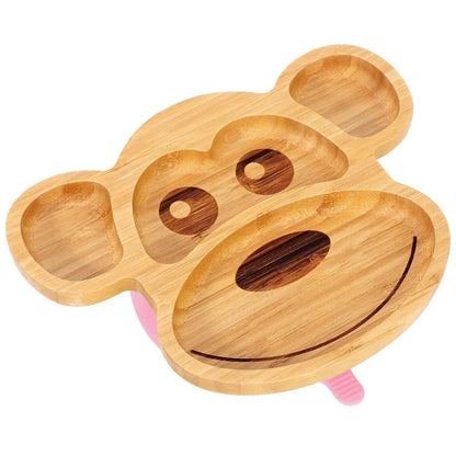VINSANI BAMBOO MONKEY PLATE,BOWL & SPOON SET by Vinsani