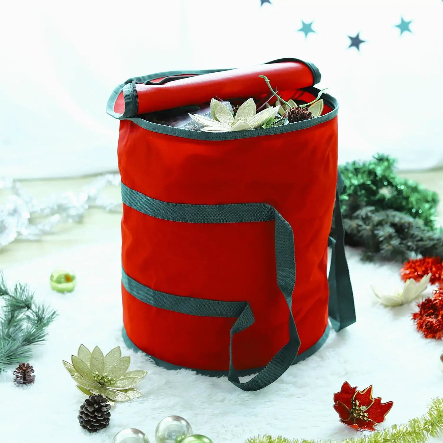 VINSANI RED XMAS LIGHTS STORAGE BAG 0000152 by Vinsani