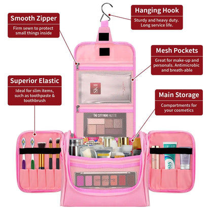 VINSANI TOILETRY BAG PINK 1010186 by Vinsani