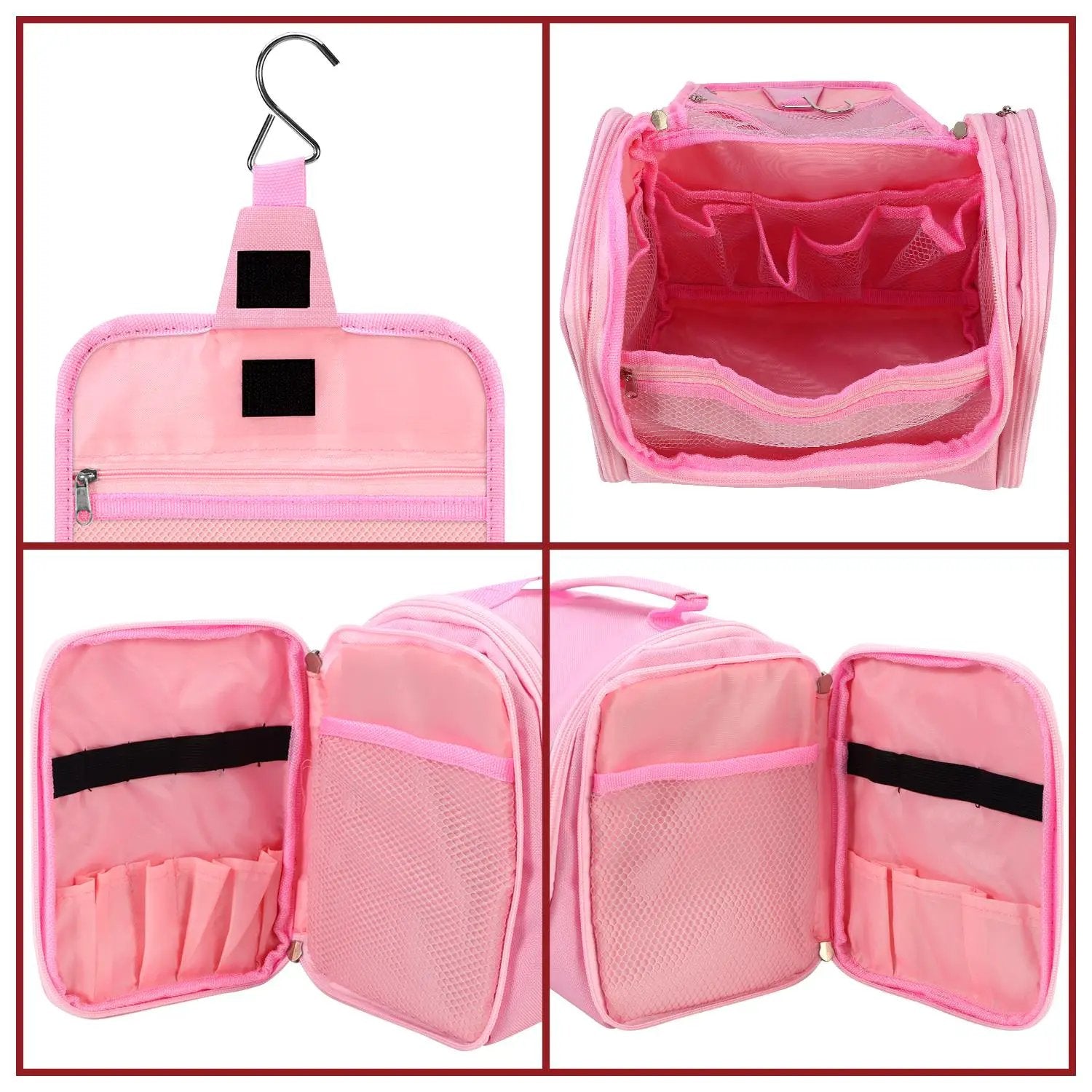 VINSANI TOILETRY BAG PINK 1010186 by Vinsani