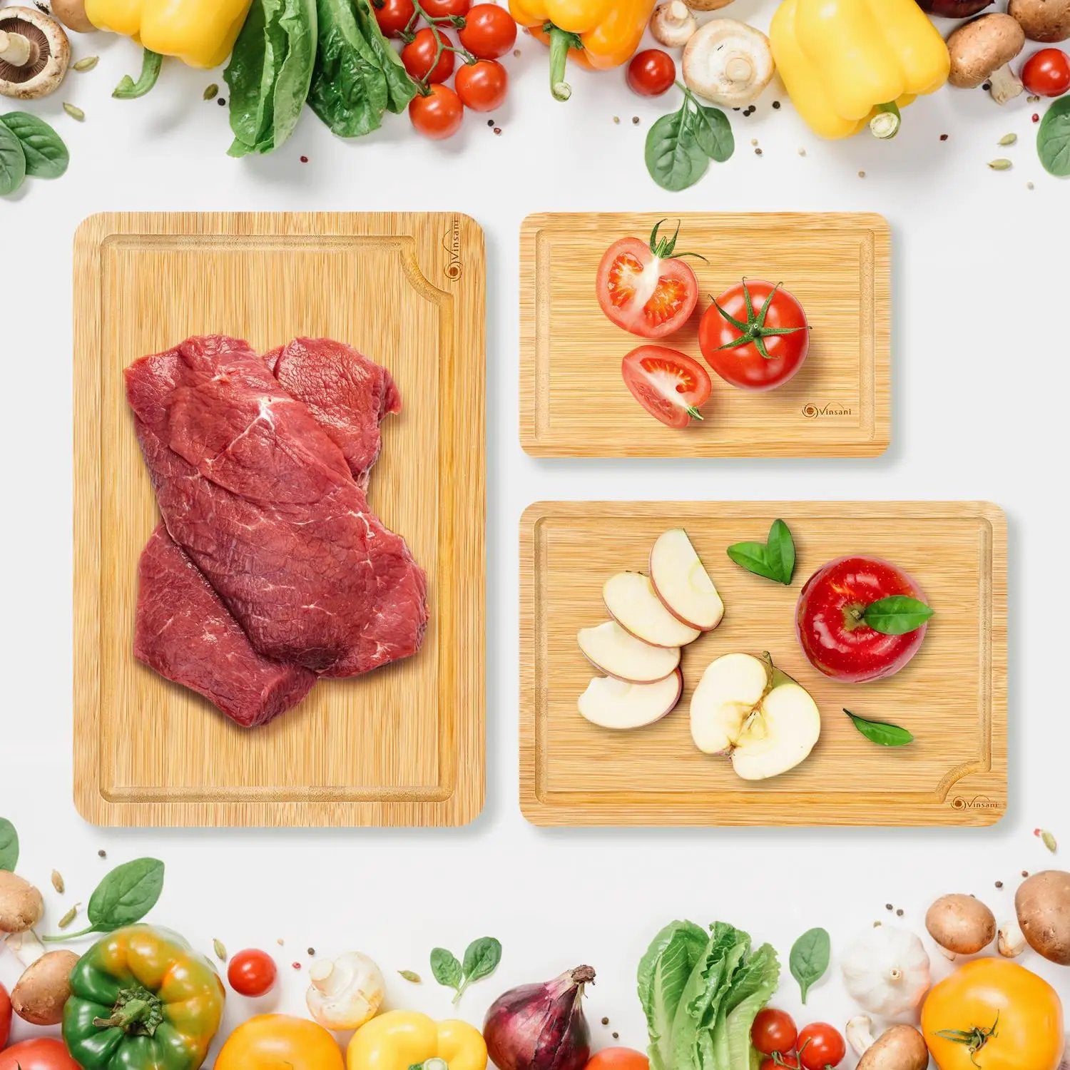VINSANI BAMBOO CHOPPING BOARD 1010196 by Vinsani
