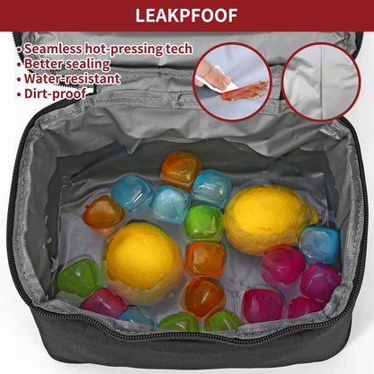 VINSANI 7L DUAL COMP LUNCH BACK W/ICE PACK 1010117 by Vinsani