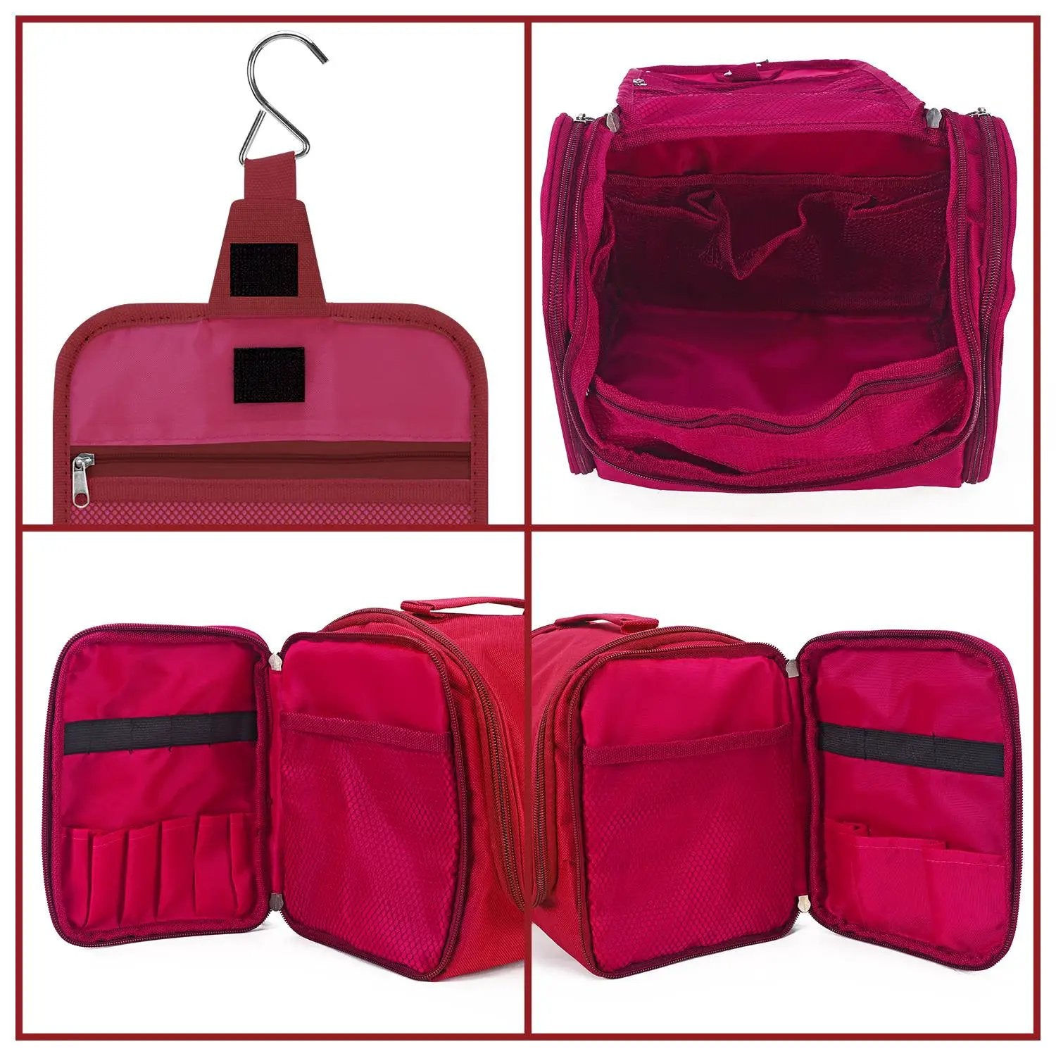 VINSANI TOILETRY BAG HOT PINK 1010180 by Vinsani