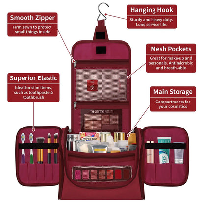 VINSANI TOILETRY BAG HOT PINK 1010180 by Vinsani