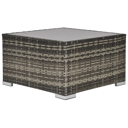 Rattan Wicker Patio Coffee Table Ready to Use Outdoor Furniture by Outsunny