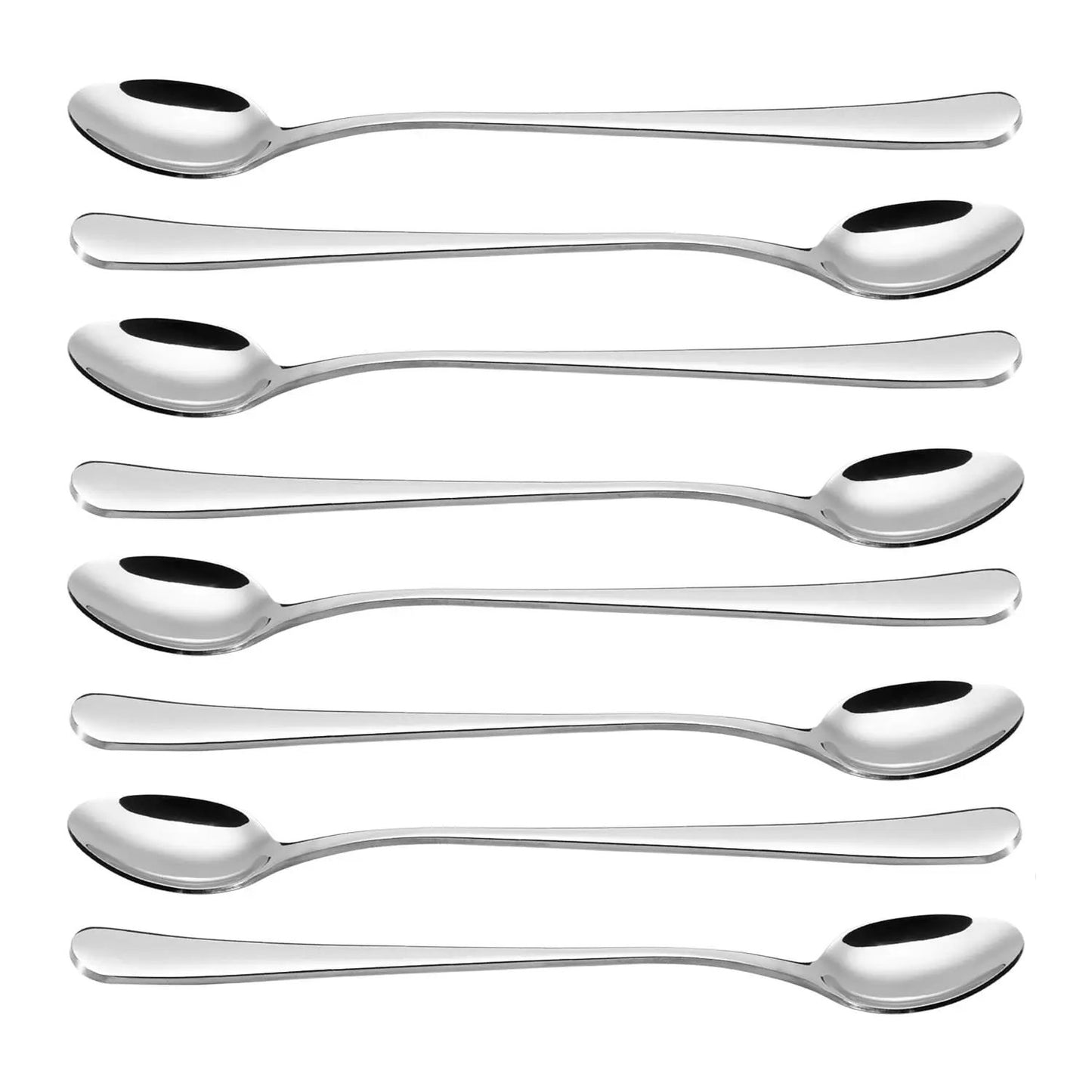 Vinsani 8pcs SS Long Handle Latte Spoons 0000259 by Vinsani