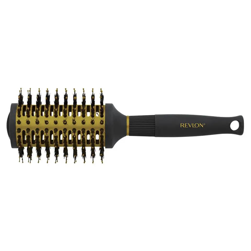Revlon Ionic Ceramic Smooth Waves Large Round Barrel Blow Dry Hair Brush Nano Anti Bacterial Technology by Revlon