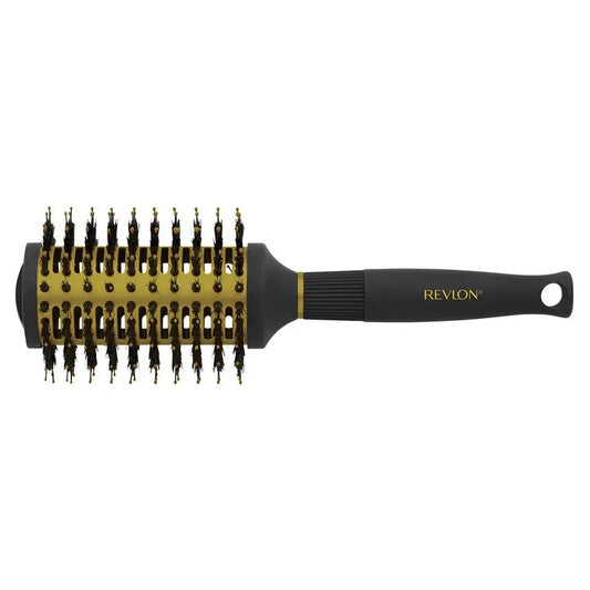 Revlon Ionic Ceramic Smooth Waves Large Round Barrel Blow Dry Hair Brush Nano Anti Bacterial Technology by Revlon