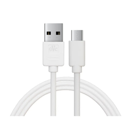GVC USB to Type C Data Cable for Syncing & Charging, 1 Metre - White by GVC