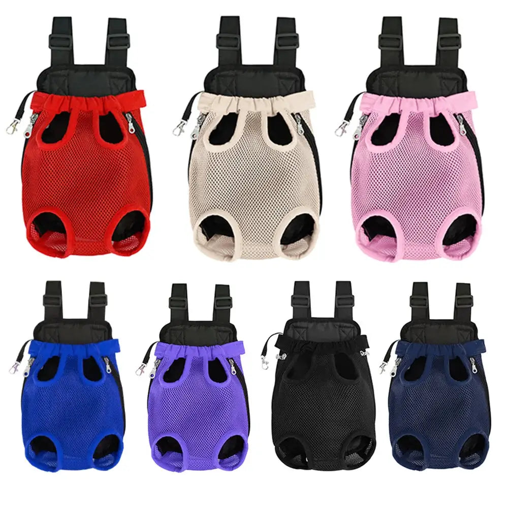 Adjustable Cat Carrier Bag Pet Double Shoulder Backpack Portable Bag Outdoor Travel Camping Hiking Cat Bag Dog Bag by All Mart Bristol Ltd