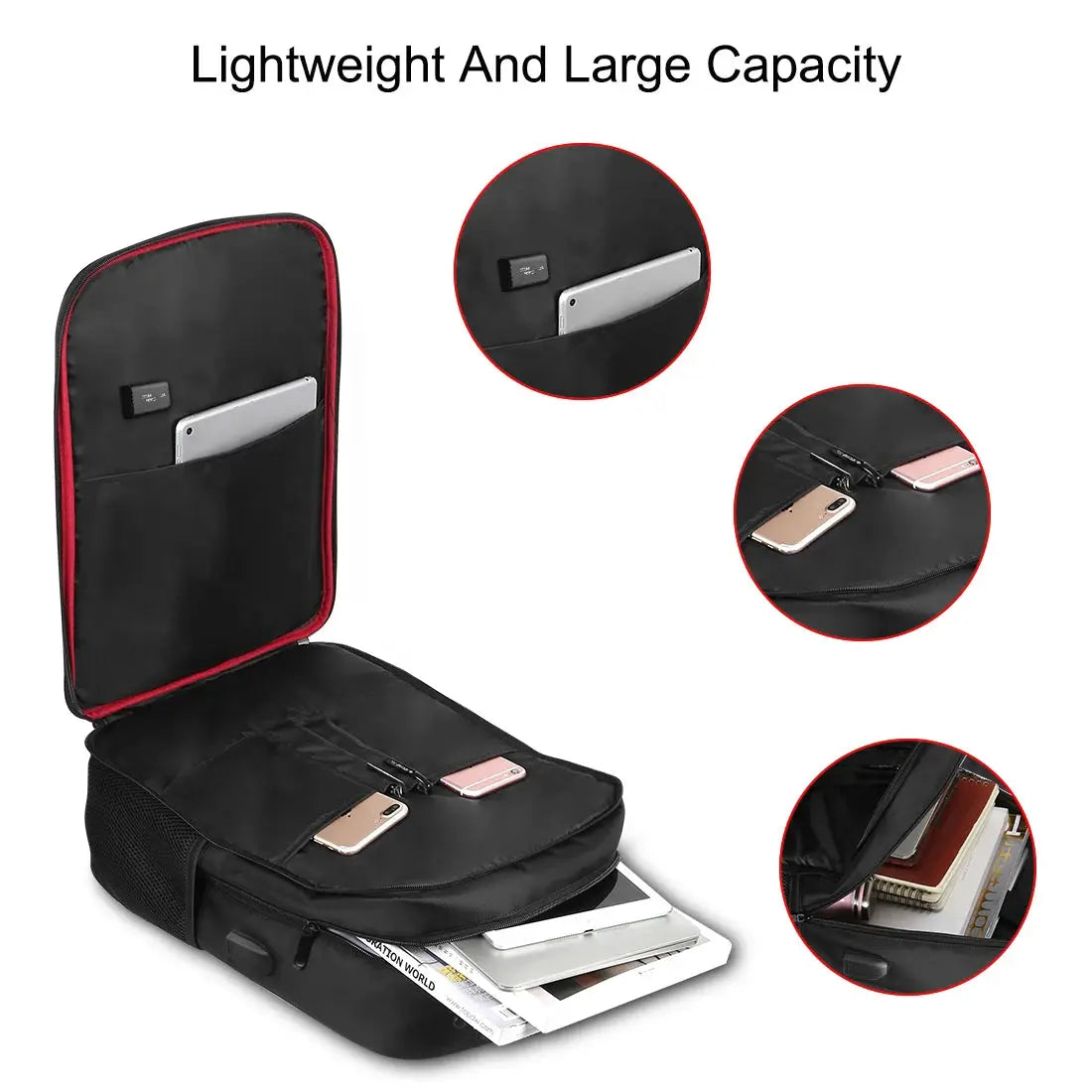 Haweel Solar Panel Backpacks Convenience Charging Laptop Bags for Travel 14W Solar Charger W/h Handle and Dual USB Charging Port by All Mart Bristol Ltd