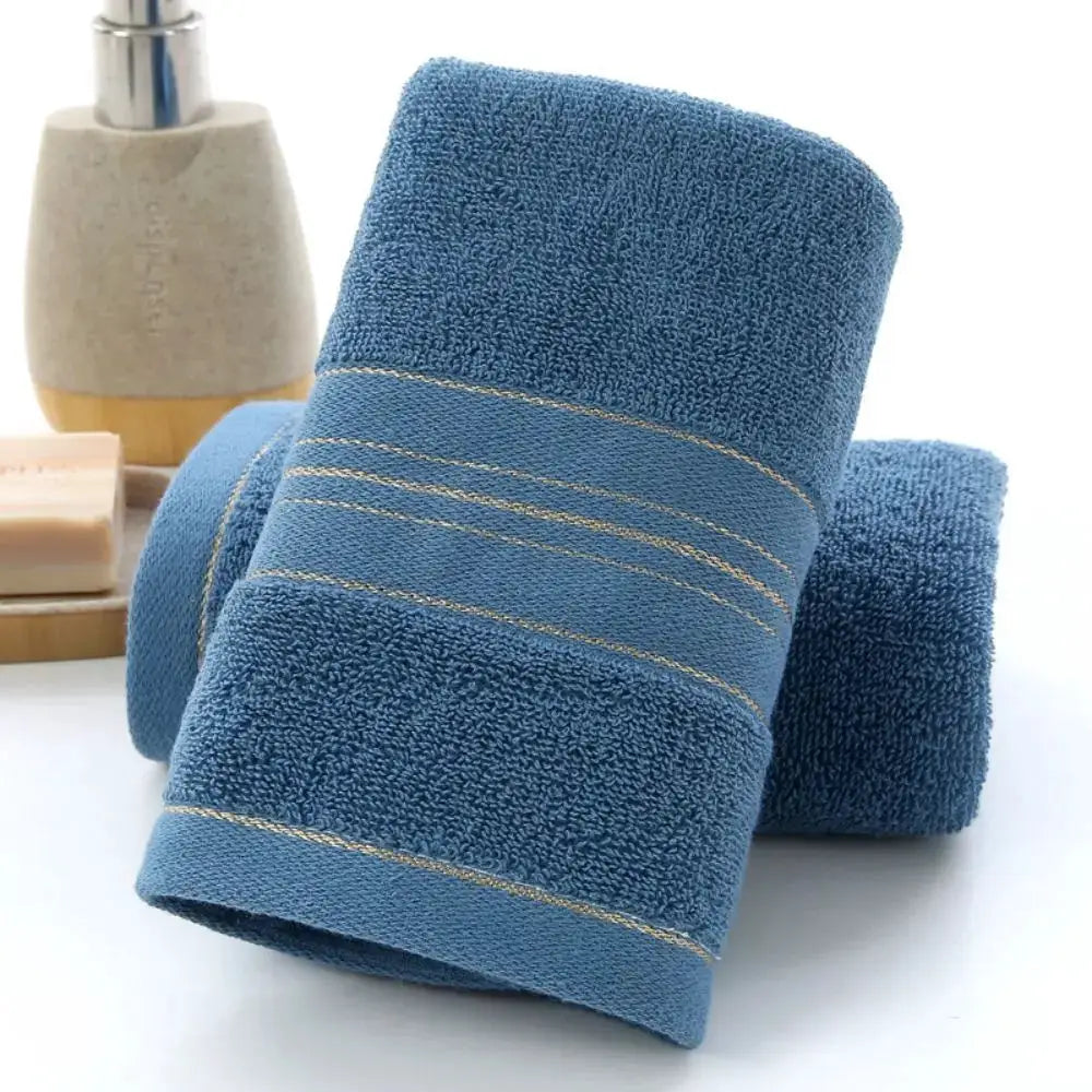 1 Thick Cotton Bathroom Face Towel for Household Couples 75x35cm by All Mart Bristol Ltd