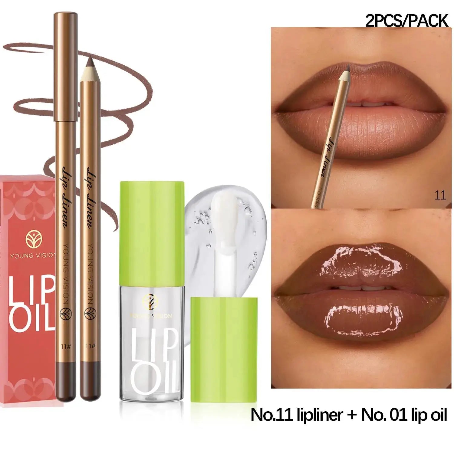 USHAS 12 Color Lip Liner + LIPSTICK Set Easy Coloring Matte Lipstick Long lasting nude red lipstick by All Mart Bristol Ltd