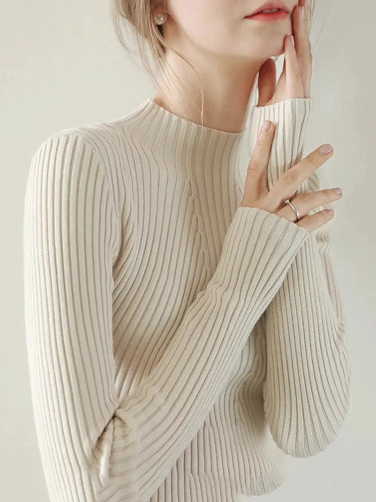 2026 Autumn Winter Turtleneck Sweater Women Fashion Chic Tops Women Knitted Pullovers Long Sleeve Jumper Pull Femme Clothing by All Mart Bristol Ltd