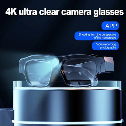 Video glasses with APP application, 4K high-definition wifi glasses recorder, mini sports glasses camera, polarized sunglasses by All Mart Bristol Ltd
