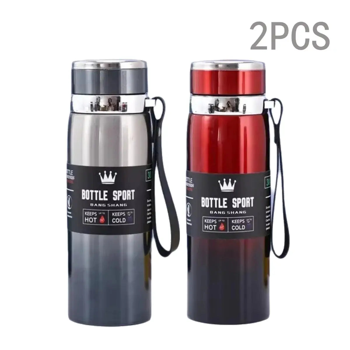 1000ml Thermal Water Bottle Thermos Vacuum Flask Double Stainless Steel Coffee Tea Insulated Cup Leakage-proof for Office by All Mart Bristol Ltd