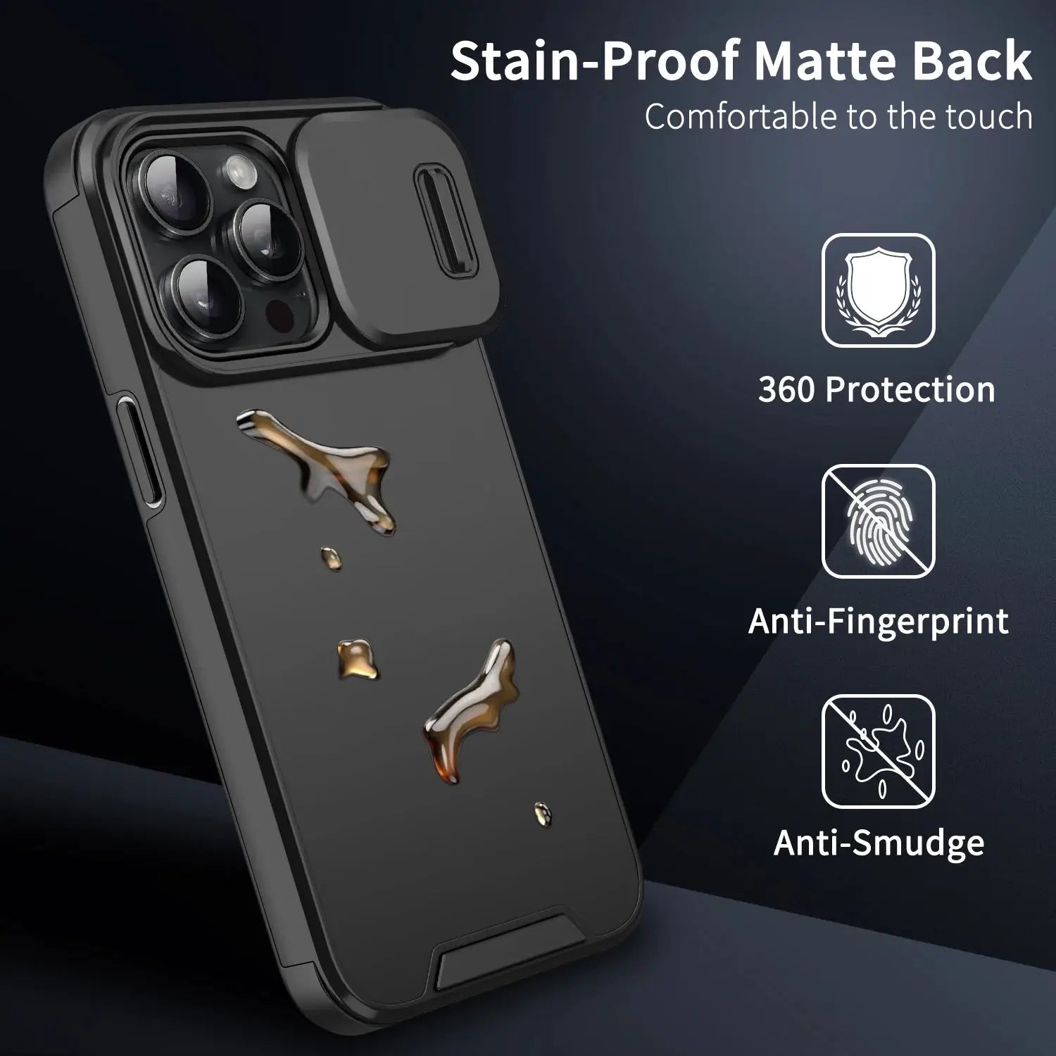 Shockproof Case For iPhone 15 14 13 12 11 16 17 Pro Max 15 Plus 16E Cover Slide Camera Protective Cases For iPhone 17 Air 17Pro by All Mart Bristol Ltd