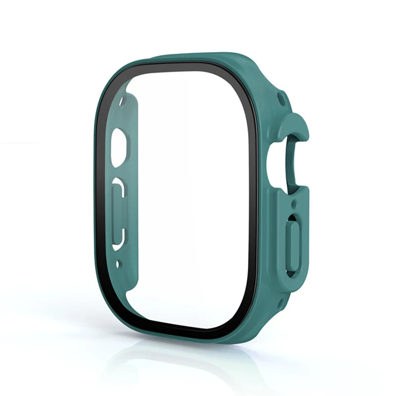 Glass+case For Apple Watch Ultra 49mm PC Bumper+Screen Protector Tempered luxury box Cover for apple watch ultra 2 Accessories by All Mart Bristol Ltd