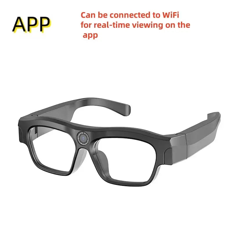 Video glasses with APP application, 4K high-definition wifi glasses recorder, mini sports glasses camera, polarized sunglasses by All Mart Bristol Ltd