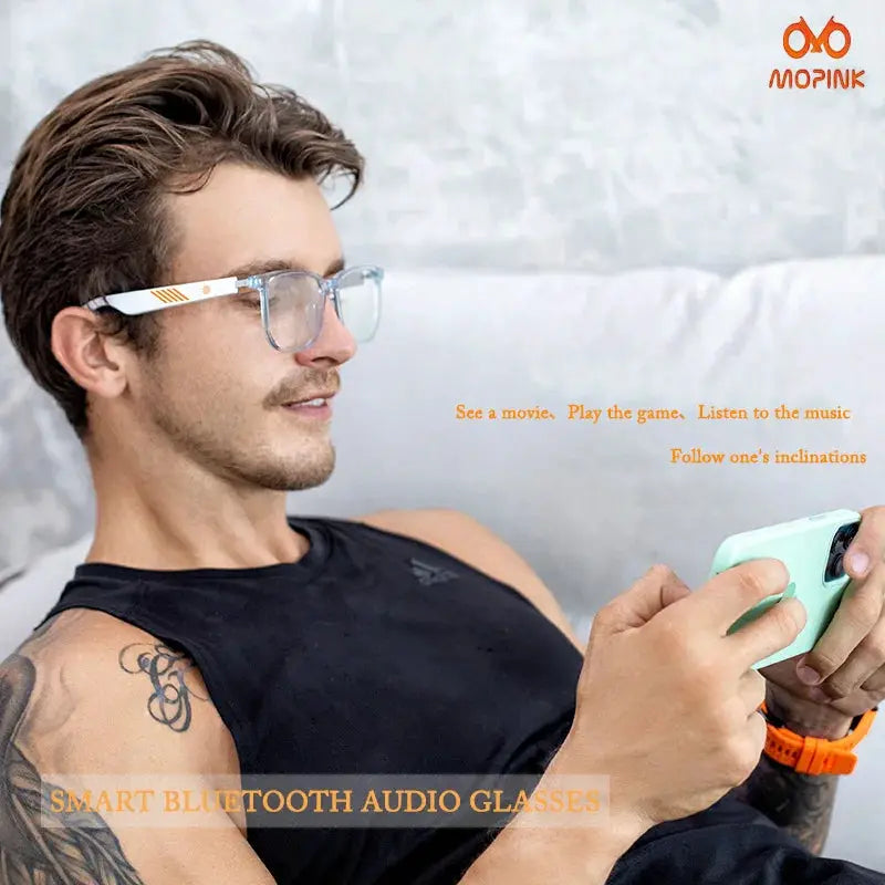 New Smart Glasses Wireless Bluetooth Hands-Free Calling Music Headphones With Microphone Motion Speaker Glasses Wireless Stereo by All Mart Bristol Ltd
