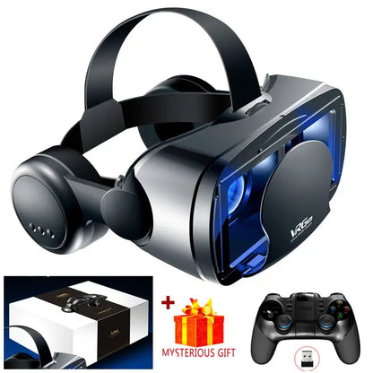 3D VR Headset Smart Virtual Reality Glasses Helmet for Smartphones Phone Lenses Headphones 7 Inches Binoculars Goggles Devices by All Mart Bristol Ltd