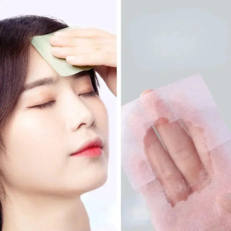 100pcs/set Facial Oil Blotting Paper Matte Face Wipes Oil Control Oil-absorbing Face Cleaning Beauty Makeup Tools Accessories by All Mart Bristol Ltd