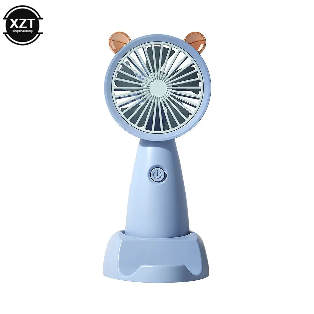 USB Mini Handheld Fan Outdoor Mini Creative Desktop Office Mute Charging Portable Handheld Fan by All Mart Bristol Ltd