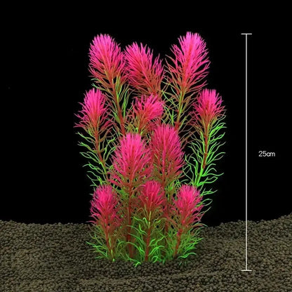 Fish Tank Water Plant Decoration Aquarium Decor Aquatic Plants Underwater Plastic Artificial Grass Accessories Pet Supplies Home by All Mart Bristol Ltd