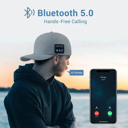 Multifunctional Outdoor Hat With Bluetooth Speakers Wireless Headphones Detachable Adjustable Music Baseball Cap Running Sports by All Mart Bristol Ltd