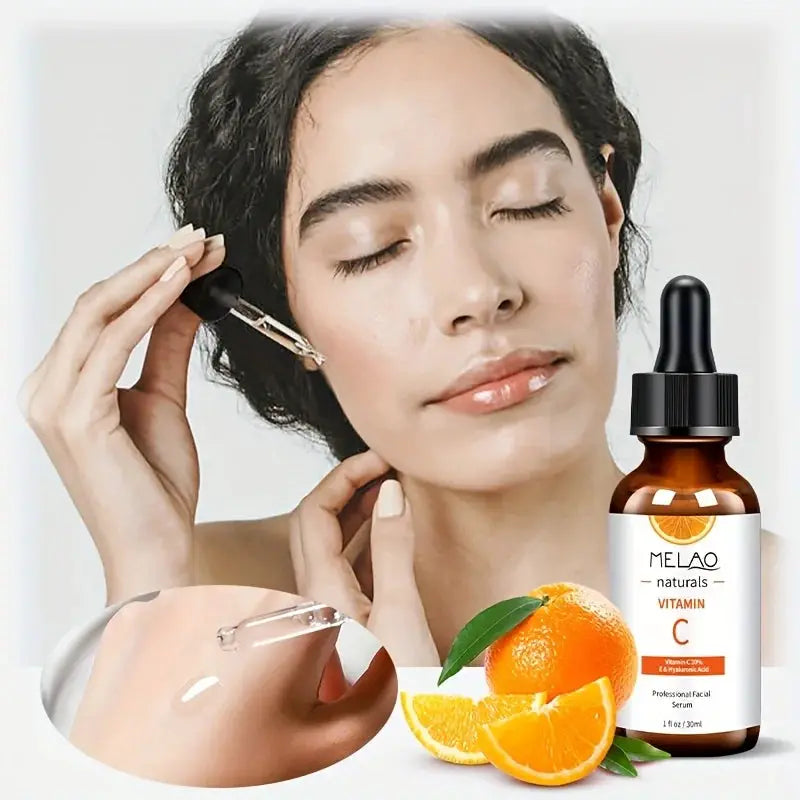 MELAO VITAMIN C SERUM Facial Serum with Vitamin C, Hyaluronic Acid, Vitamin E & More – Brightening Serum Even Skin Tone by All Mart Bristol Ltd