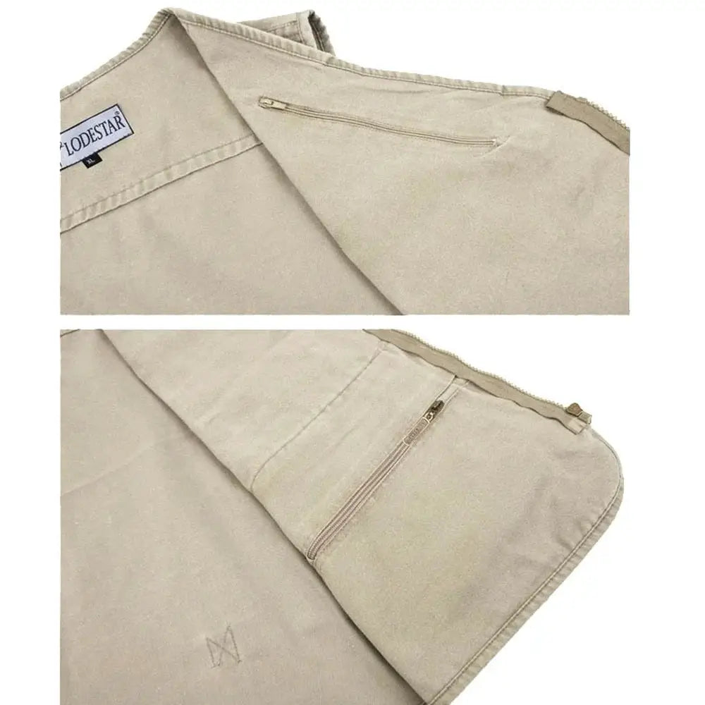 8XL 9XL 10XL New Male Casual Summer Big Size Cotton Sleeveless Vest With Many 16 Pockets Men Multi Pocket Photograph Waistcoat by All Mart Bristol Ltd