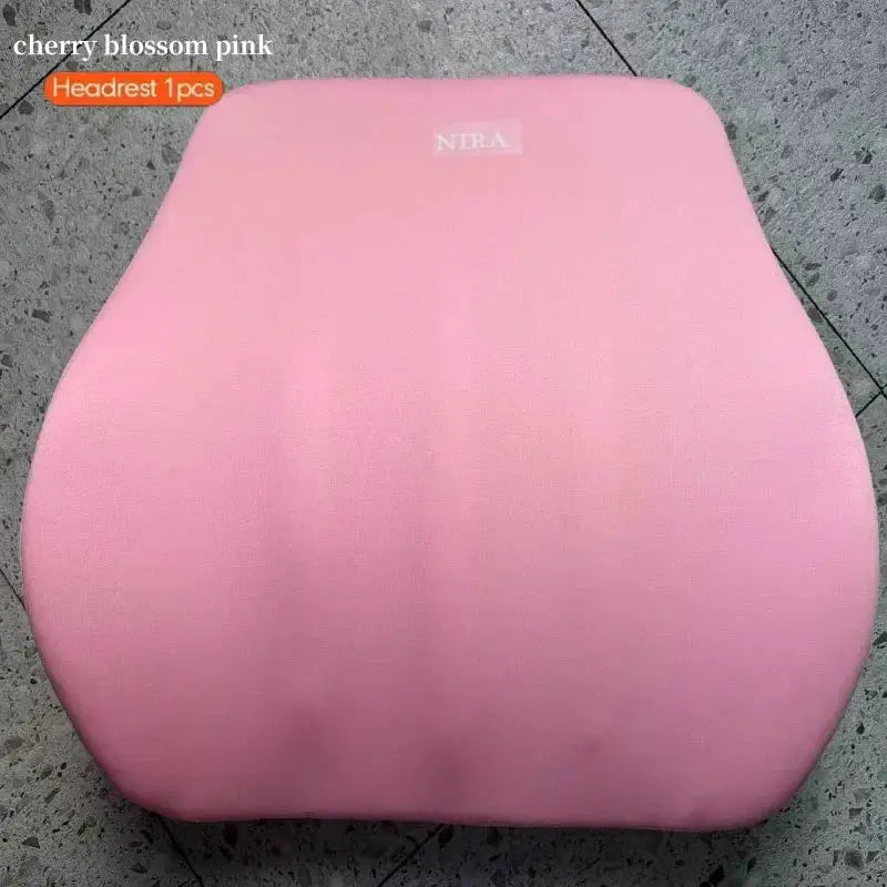 Car Universal Memory Foam Headrest Lumbar Cushion Back Cushion Lumbar Pillow Car Comfort Neck Pillow Car General Accessories by All Mart Bristol Ltd
