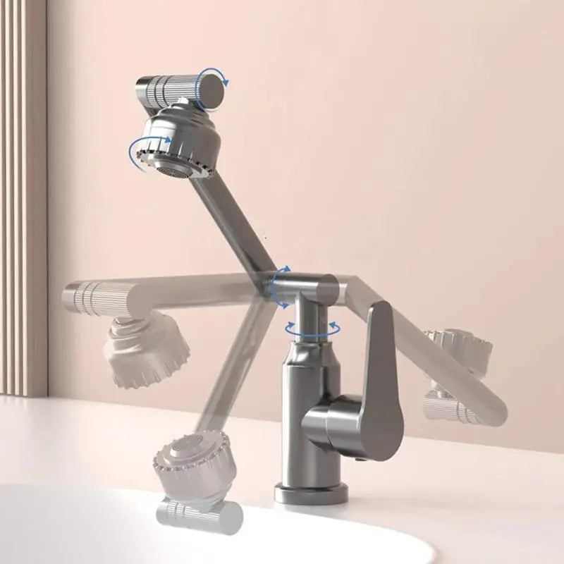 1080° Swivel Kitchen Sink Faucet Bathroom Sink Faucet Basin Faucet Multifunction Cold and Hot Water Tap by All Mart Bristol Ltd