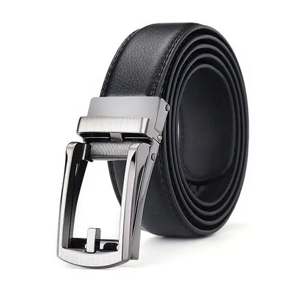 Men Belt Top quality cow genuine leather men's belt cowhide strap for male automatic buckle belts for men alloy buckle belt by All Mart Bristol Ltd