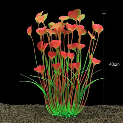Fish Tank Water Plant Decoration Aquarium Decor Aquatic Plants Underwater Plastic Artificial Grass Accessories Pet Supplies Home by All Mart Bristol Ltd