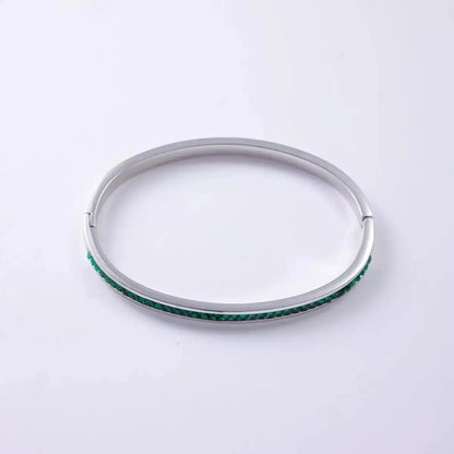 CARLIDANA Luxury Colorful Orange Enamel Bangles Bracelets for Women Party Gift Fashion Bangles Original Stainless Steel Jewelry by All Mart Bristol Ltd