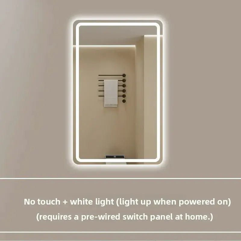 New Smart Mirror Wall Hanging LED High Definition Induction Anti-fog Bathroom Mirror Touch Screen 23.5 * 15.5 Inches Vanity by All Mart Bristol Ltd